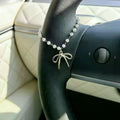 Pearl Ribbon Steering Wheel Charm