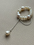 Baroque Pearl Chain Ring