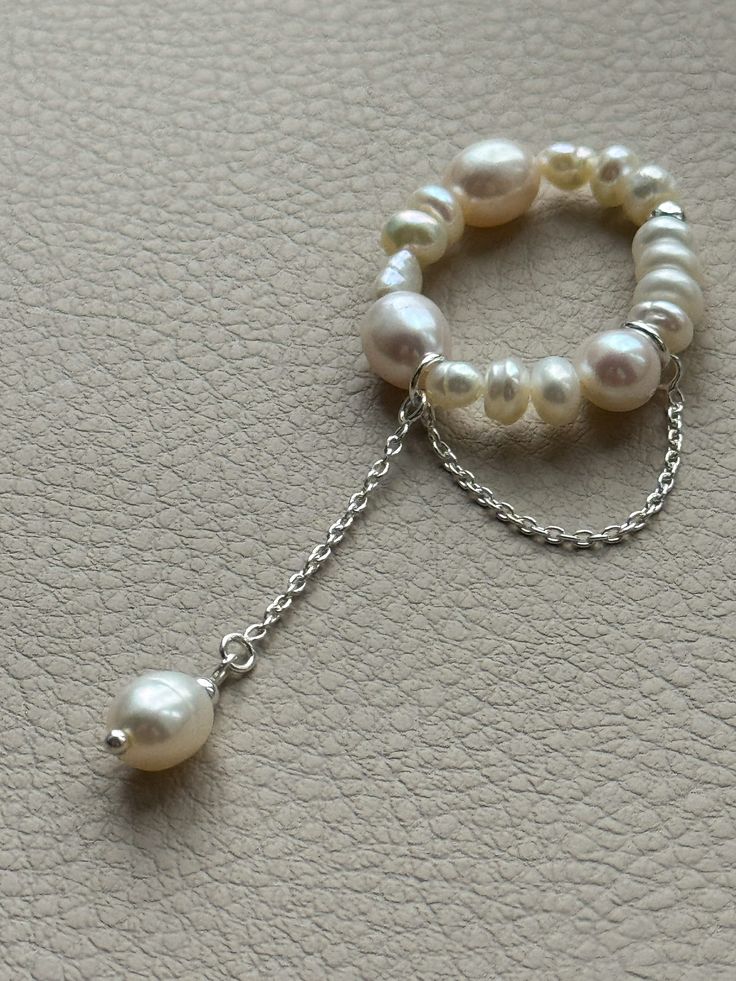 Baroque Pearl Chain Ring