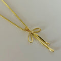 Golden Bow Necklace