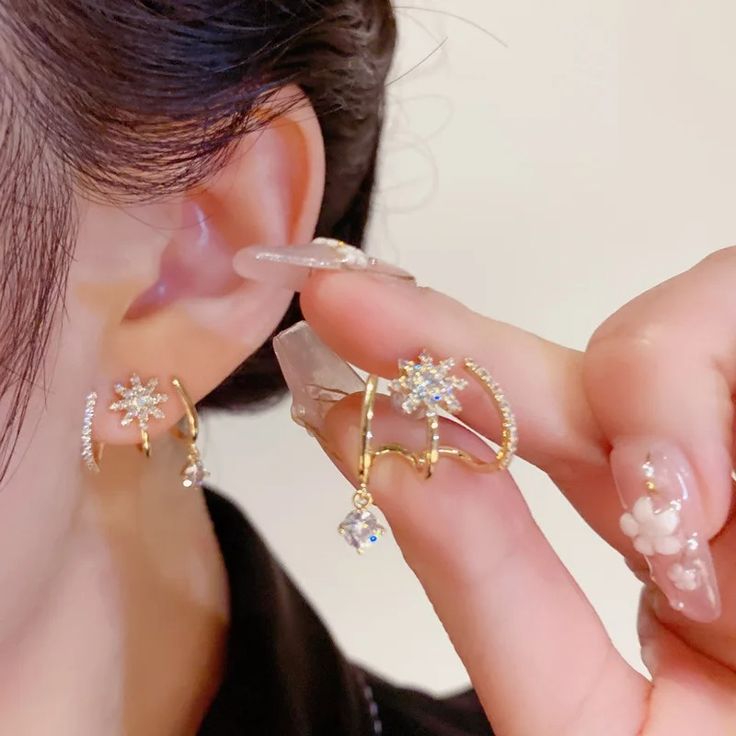 Starlight Bloom Ear Cuff