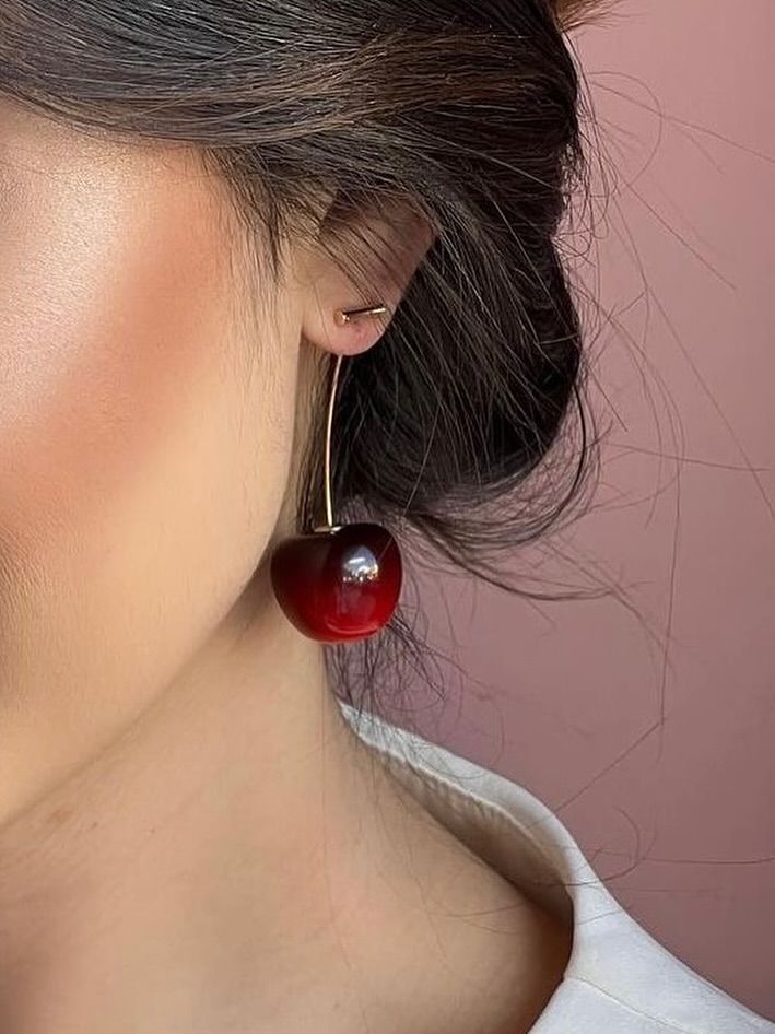 Cherry Drop Earrings