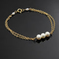 DUAL PEARL CHAIN BRACELET