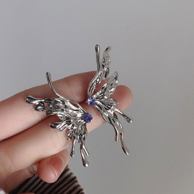 Silver Flutter Fairy Ear Cuff