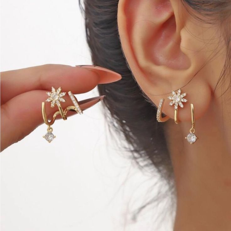 Starlight Bloom Ear Cuff