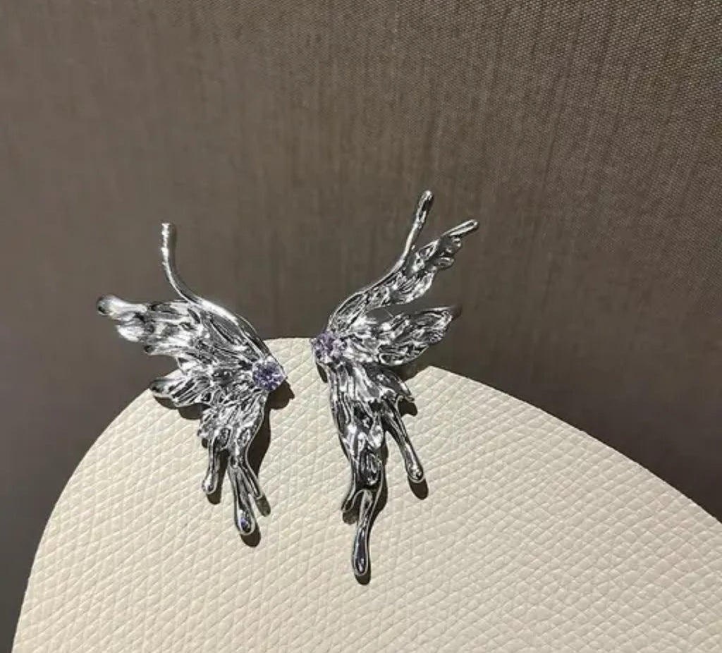 Silver Flutter Fairy Ear Cuff