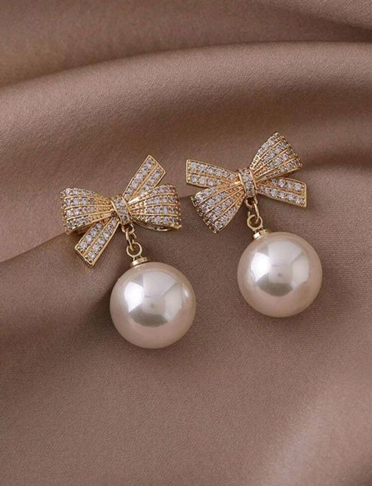 Crystal Bow Earrings