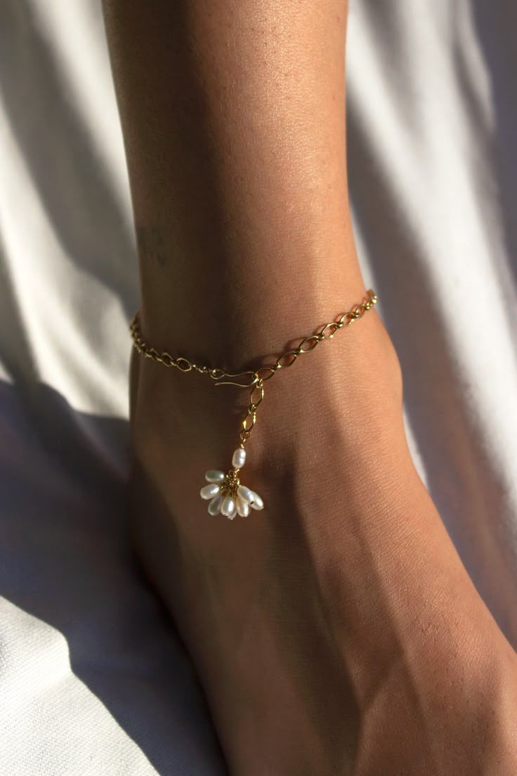 Pearl Bloom Anklet