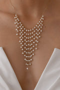 Pearl Cascade Statement Necklace