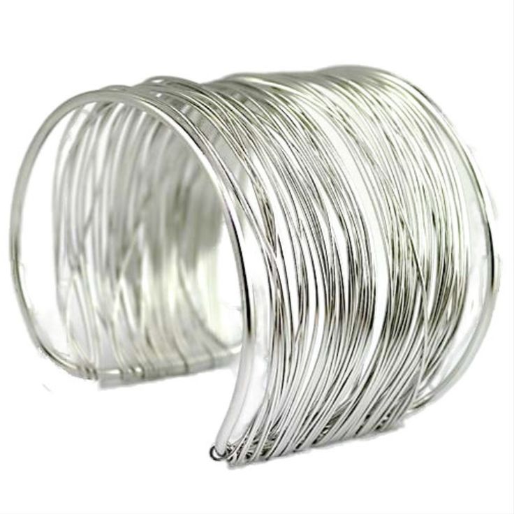 Silver Mesh Cuff Bracelet