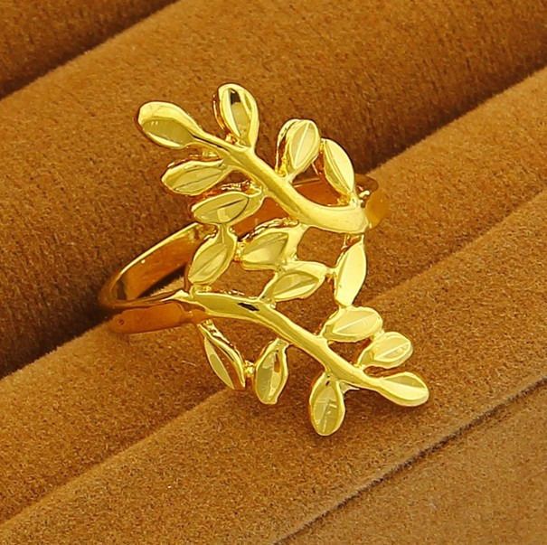 Golden Olive Leaf Ring
